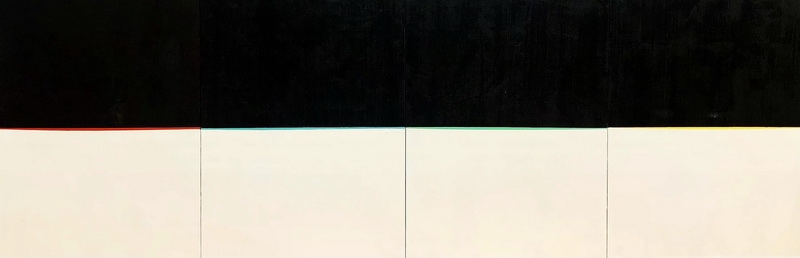 鲍贤杰 《世人的眼》 80×240cm 综合材料绘画.jpg
