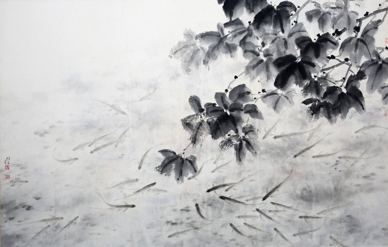 凌华铮 《润物细无声》 190×120cm 中国画.jpg