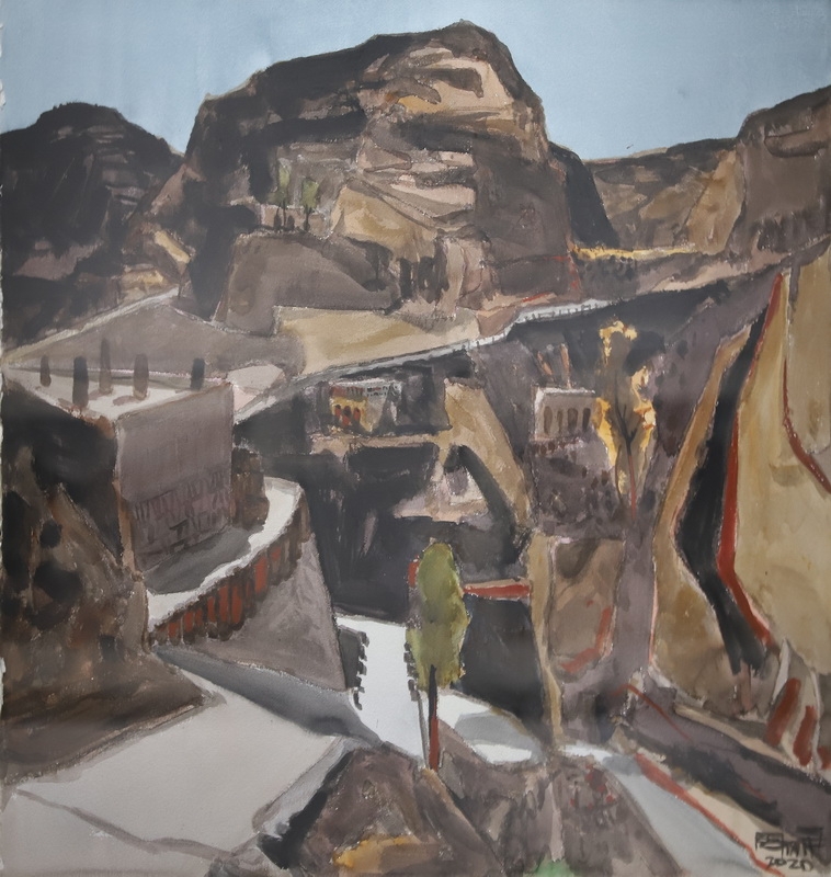 周刚 《山西小塔则村》 75×105cm 2020.JPG