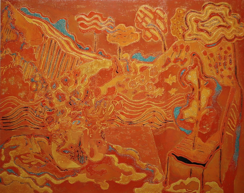 金润杰 陈洁 缪欣宇 《她的心事》 80×100cm.JPG